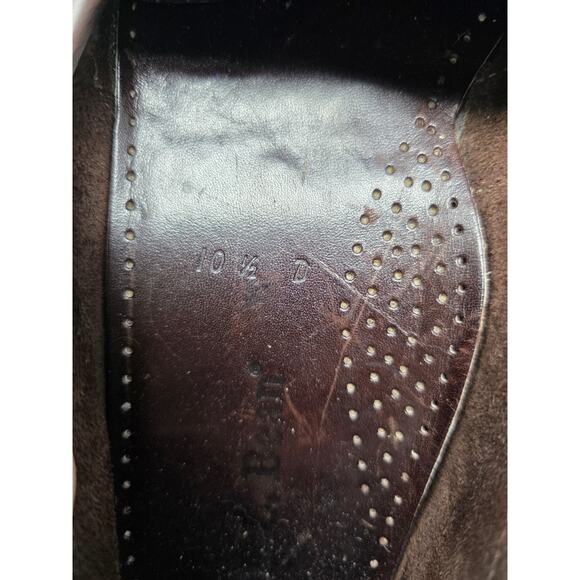 Men’s LL Bean Vintage Lug Kiltie Penny Loafers Vibram Brown Leather Shoes 10.5 D - Picture 8 of 9